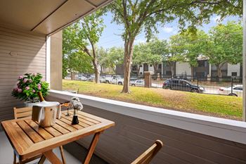 Private balconies and patios